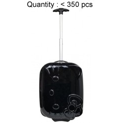 Hello Kitty ABS Rolling Luggage (Black) #82338