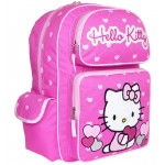Hello Kitty Heart Pink Large Backpack #83069