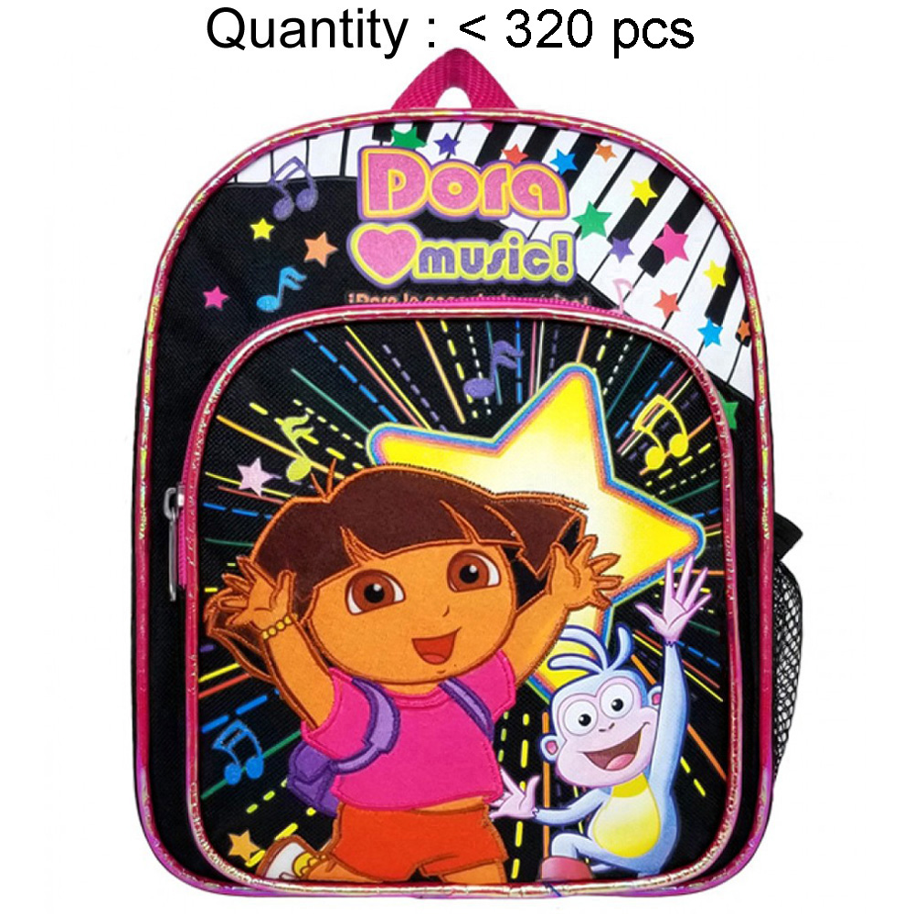 dora the explorer mini backpack 10 Inch Pack your school girls things in something pretty with this backpack In pretty Pink Canvas Dora and Boots Dancing in