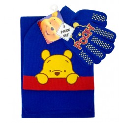 Winnie the Pooh Peek 3pcs Set (Beanie, Glove & Scarf) #PO64129