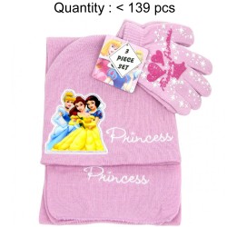 Princess Big Pic 3pcs Set (Beanie, Glove, Scarf) #PRT74360