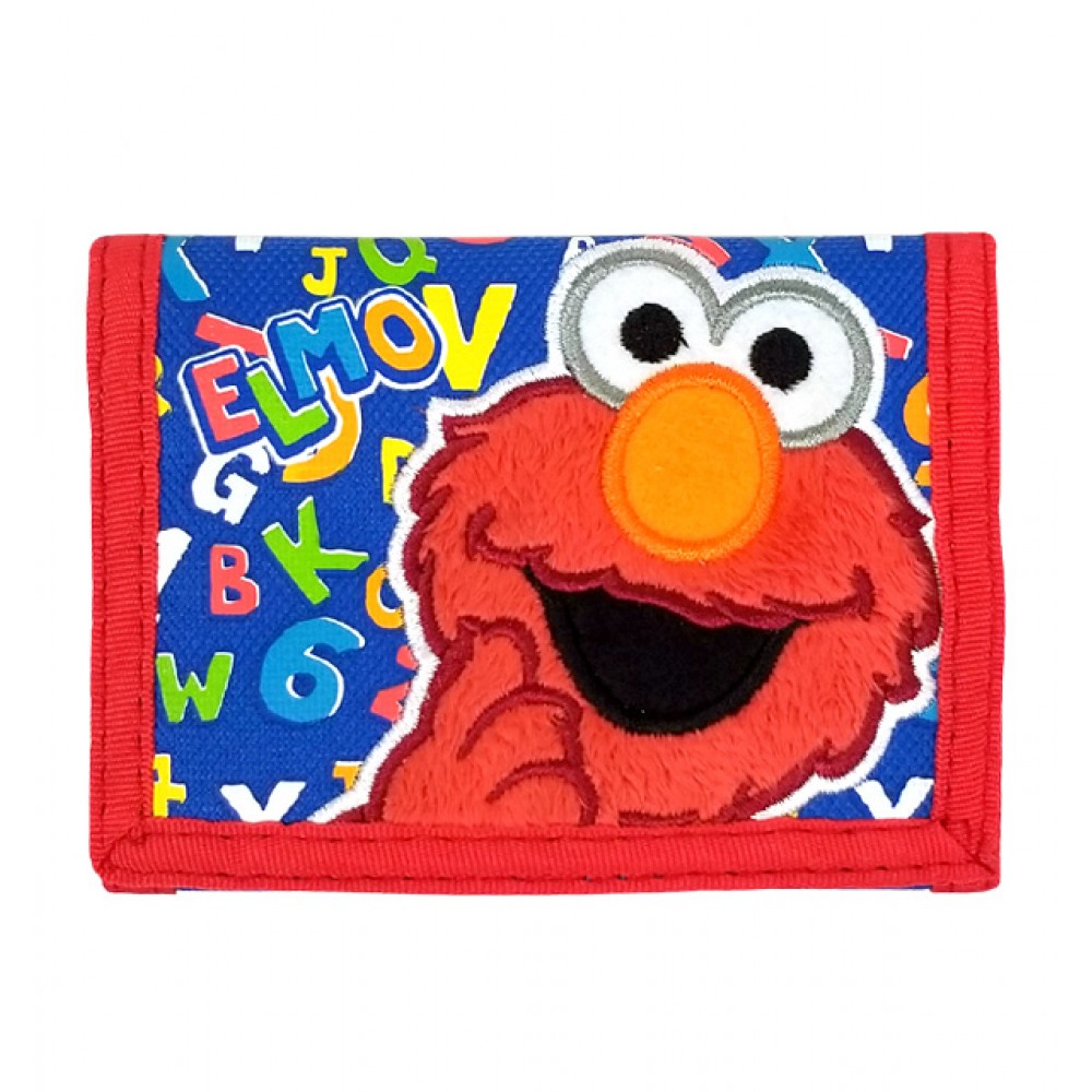 Elmo Blue Tri-fold Wallet 