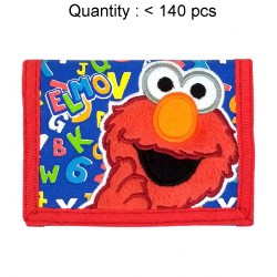 Sesame Street Elmo 4C Red Trifold Wallet #SS11003