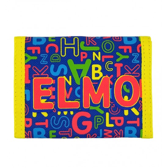 Sesame Street Elmo Pop Yellow Trifold Wallet #SS16389