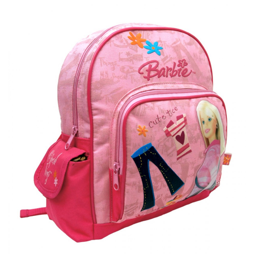 Barbie Cute Tee Small Backpack with Water Bottle 18453