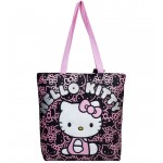 Hello Kitty Glitter Black Tote Bag #81414