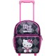 Hello Kitty Argyle Black Small Rolling Backpack #82082