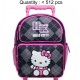 Hello Kitty Argyle Black Small Rolling Backpack #82082