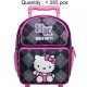 Hello Kitty Argyle Black Small Rolling Backpack #82082 Hello Kitty Argyle Black Small Rolling Backpack #82082