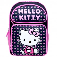 Hello Kitty Heart Black Large Backpack #C6CF63