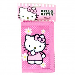 Hello Kitty Polka Dot Floral Trifold Wallet #C6CW04