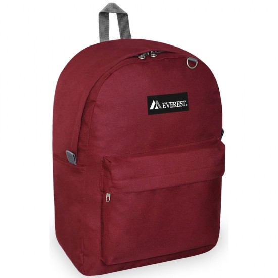 Everest Classic Backpack - 2045CR - Burgundy Everest Classic Backpack - 2045CR - Burgundy