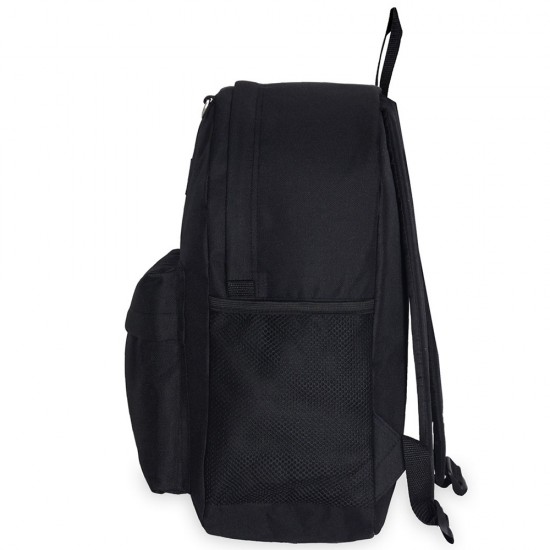 Everest Classic Laptop Backpack w/ Mesh Pockets - 2045MSH - Black