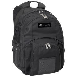 Everest Dual Compartment Laptop Backpack - 7045LT - Black