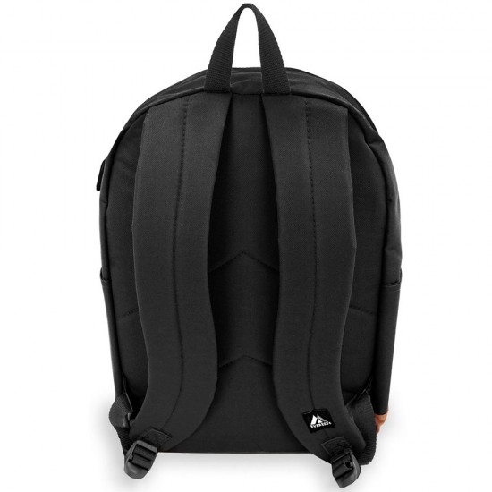 Everest Vintage Laptop Backpack w/ USB Port - EB1000 - Black