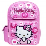 Hello Kitty Floral Heart Pink Large Backpack #84017