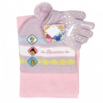 Princess Crown on Glove 3pcs Set (Beanie, Glove, Scarf) #PGKS3057-3